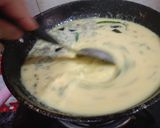 A picture of step 4 of Gujrati Khatti meethi kadhi.