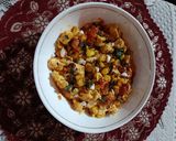 A picture of step 4 of Sweet Corn with Paneer.