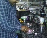 A picture of step 4 of Makhni daal rajma.