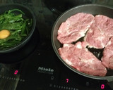 Foto del paso 3 de la receta: Cabeza de lomo de cerdo a la plancha y revuelto de judías verdes