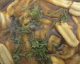A picture of step 6 of Gathiya ki sabzi.