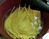 Foto del paso 1 de la receta: Espagueti a la crema con jamón