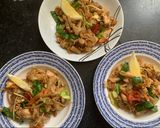 A picture of step 5 of Char Kway Teow.