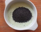 A picture of step 3 of Yogurt, Basil, and Poppy Seed Dressing.