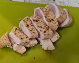 Foto del paso 5 de la receta: Pollo guisado con berenjena, champiñones y taquitos de jamón