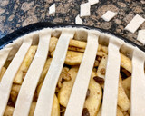 Foto del paso 7 de la receta: Pastel con nueces, pasas, manzanas y cabello de ángel