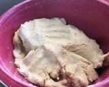 A picture of step 1 of Sopes with Carnitas Bits in the Dough.