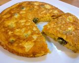 Foto del paso 3 de la receta: 162.🍳Tortilla de salmón, tápenas y curry en 10 minutos🐟