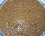 A picture of step 5 of Daal sabat masoor.