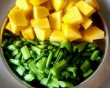 A picture of step 1 of Clusterbeans Pumpkin Curry - Gavar Kaddu Sabzi.