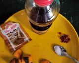 A picture of step 1 of Pumpkin Puri with mixed vegetable bhaji.