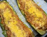 Foto del paso 5 de la receta Calabacines rellenos gratinados con levadura nutricional en Airfryer