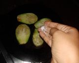 A picture of step 1 of Eggplant Roll ups.