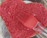 A picture of step 11 of Valentine's Heart Cake.