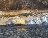 A picture of step 5 of Salame di cioccolato (chocolate sausage).