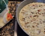 Foto del paso 6 de la receta: Risotto de champiñones con jamón y huevo