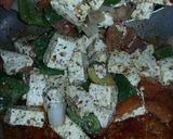 A picture of step 5 of Kadhai Paneer.