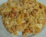 Foto del paso 5 de la receta: Revuelto de pechuga y queso de cabra