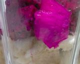 Foto langkah ke 1 dari resep Snack mpasi puding buah naga tinggi kalori.