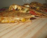 A picture of step 12 of Sweet Corn and Paneer Quesadillas with Salsa and Guacamole.