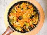 Тушёная брюссельская капуста с тыквой🎃