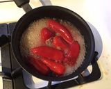 A picture of step 1 of California Farm Imitation Tabasco Sauce.