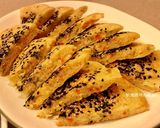 A picture of step 13 of Pan-Fried Rice and Wheat Flatbread.