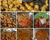 A picture of step 5 of Masala Manogri with Matar.