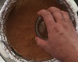 A picture of step 1 of 37 years of love blueberry cheesecake.