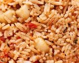 Hình bước làm 3 của món Cơm Chiên Cà Chua & Cồi Sò Điệp