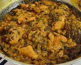 A picture of step 12 of Methi Chicken.