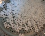 A picture of step 3 of Sabudana tahari for Fast.