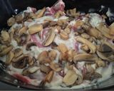 A picture of step 3 of Pork chop stuffing.