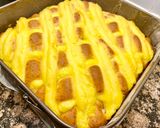 Foto del paso 7 de la receta: Pastel con peras en almíbar y crema sin gluten