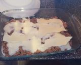 A picture of step 7 of Mixed Meat, Ham, and Cheese Lasagna.