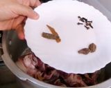 A picture of step 1 of Mutton yakhni Pulao Recipe 😊.