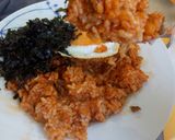 Foto langkah ke 6 dari resep Nasi goreng Kimchi mozarella/ Kimchi fried rice mozzarella.