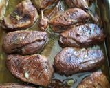 Narancsos, rozmaringos kacsasült, hagymás krumplival recept fázis 4 fotója