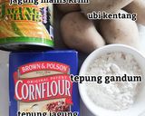 Gambar langkah 1 resipi Cekodok Kentang Jagung.
