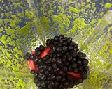 A picture of step 2 of Berry Green Smoothie.