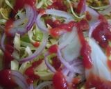 A picture of step 3 of Chicken shami sandwich.