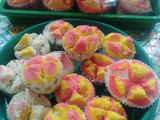 Bolu kukus mekar warna-warni(menu bakulan)