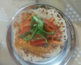 A picture of step 2 of Tacos from leftovers Rotis.