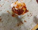 A picture of step 4 of Mix Vegetable Frankie.