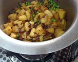 A picture of step 2 of Simple sabzi.