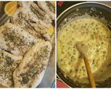 Csirkemell tejszínes-sajtos raguval recept fázis 2 fotója