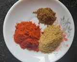 A picture of step 1 of Dhaba style Chicken masala.