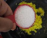 A picture of step 2 of Pineapple ladoo.
