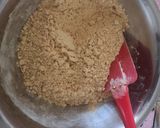 A picture of step 3 of Mohan Thaal (gram flour fudge).