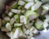 A picture of step 1 of Instant mango and chilli pickle.